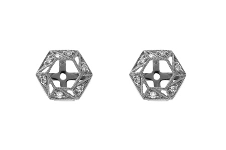 C000-35836: EARRING JACKETS .08 TW (FOR 0.50-1.00 CT TW STUDS)