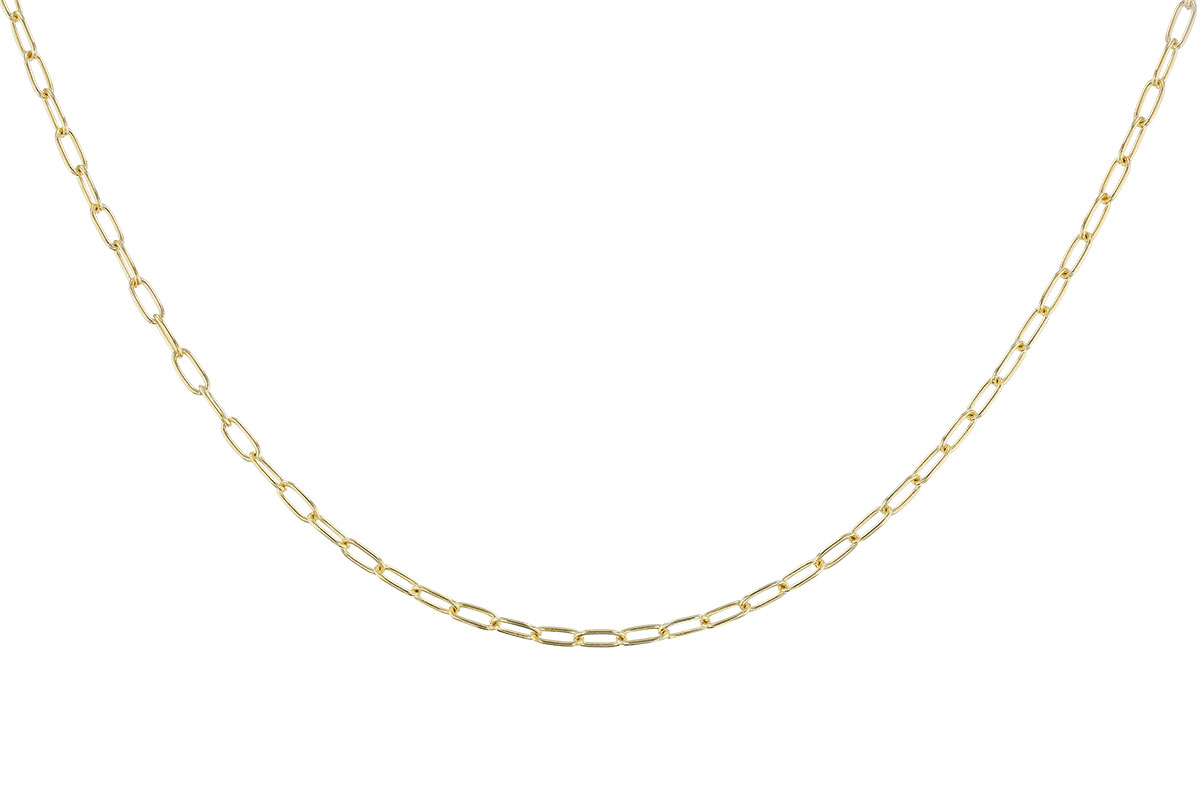 E274-82190: PAPERCLIP SM (16IN, 2.40MM, 14KT, LOBSTER CLASP)