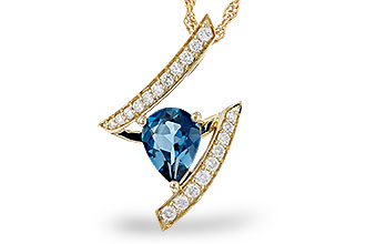 A274-83127: NECK 1.04 LONDON BLUE TOPAZ 1.23 TGW (8x6MM)