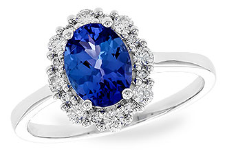 M273-95899: LDS RG 1.02 TANZANITE 1.30 TGW (8x6 OVAL)