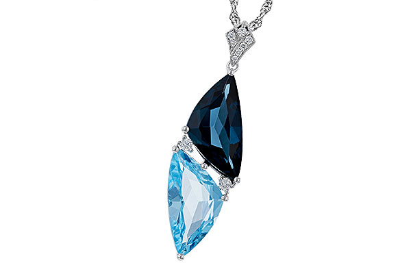 M274-84053: NECK 6.87 BLUE TOPAZ 6.97 TGW